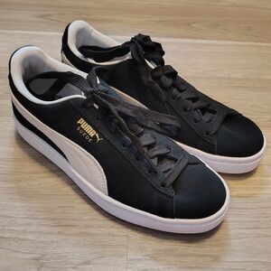 Puma Suede Classic Low Top Black And White Sneakers
